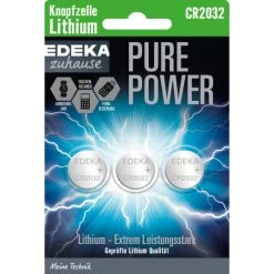Zuhause Pure Power Lithium Knopfzelle CR2032 3ST