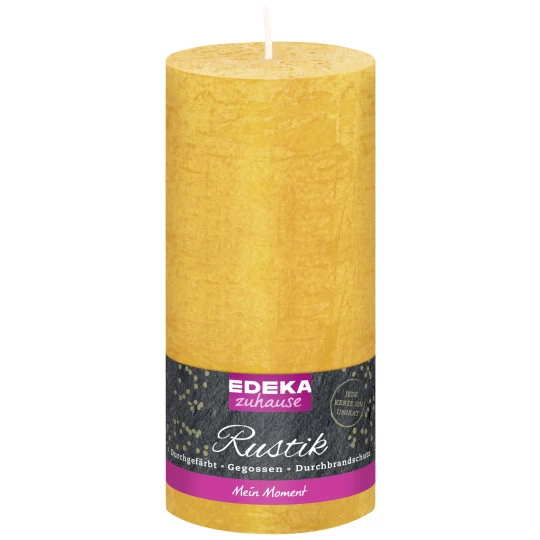 Zuhause Rustik Stumpenkerze Gelb 16cm X 7cm