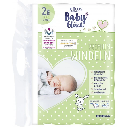 Baby Glück Premium Windeln 2 Mini 3-6KG 42ST