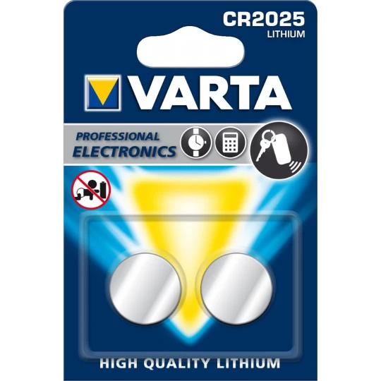 Varta Knopfzelle CR 2025 Lithium 2ST